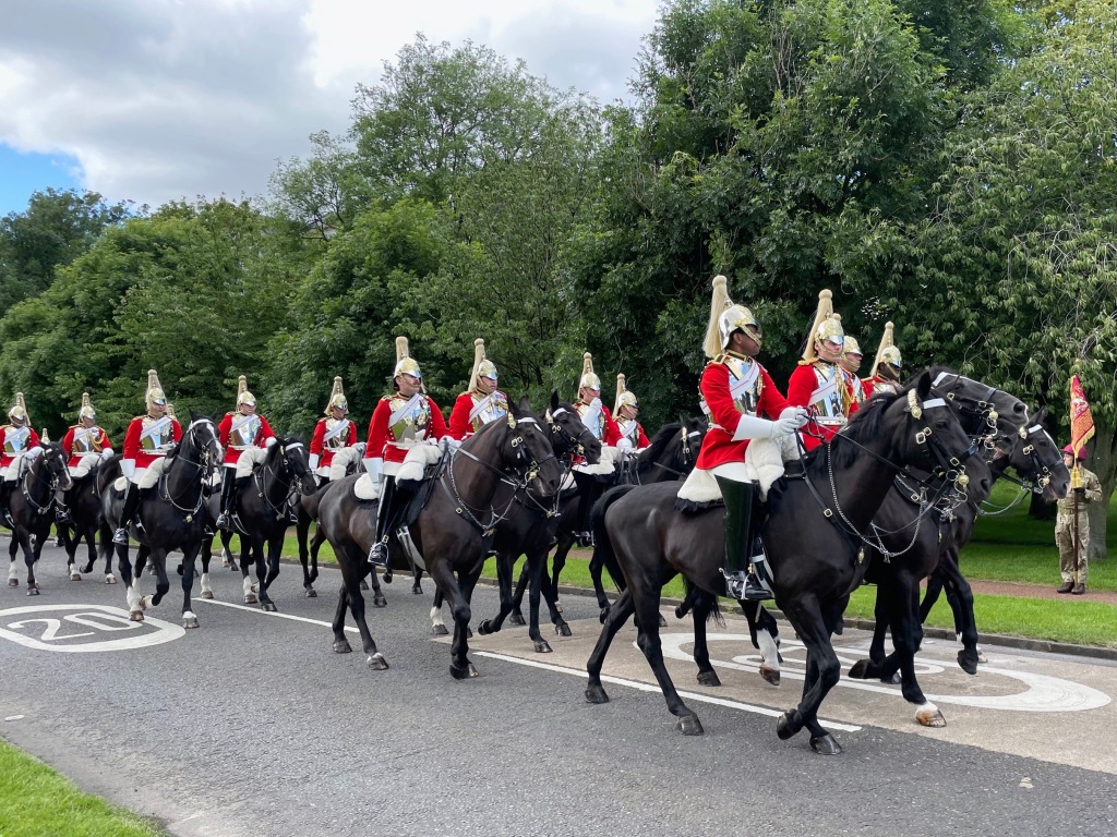 Mounted cavalry at the Kings procession